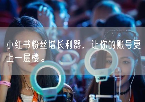 小红书粉丝增长利器，让你的账号更上一层楼。